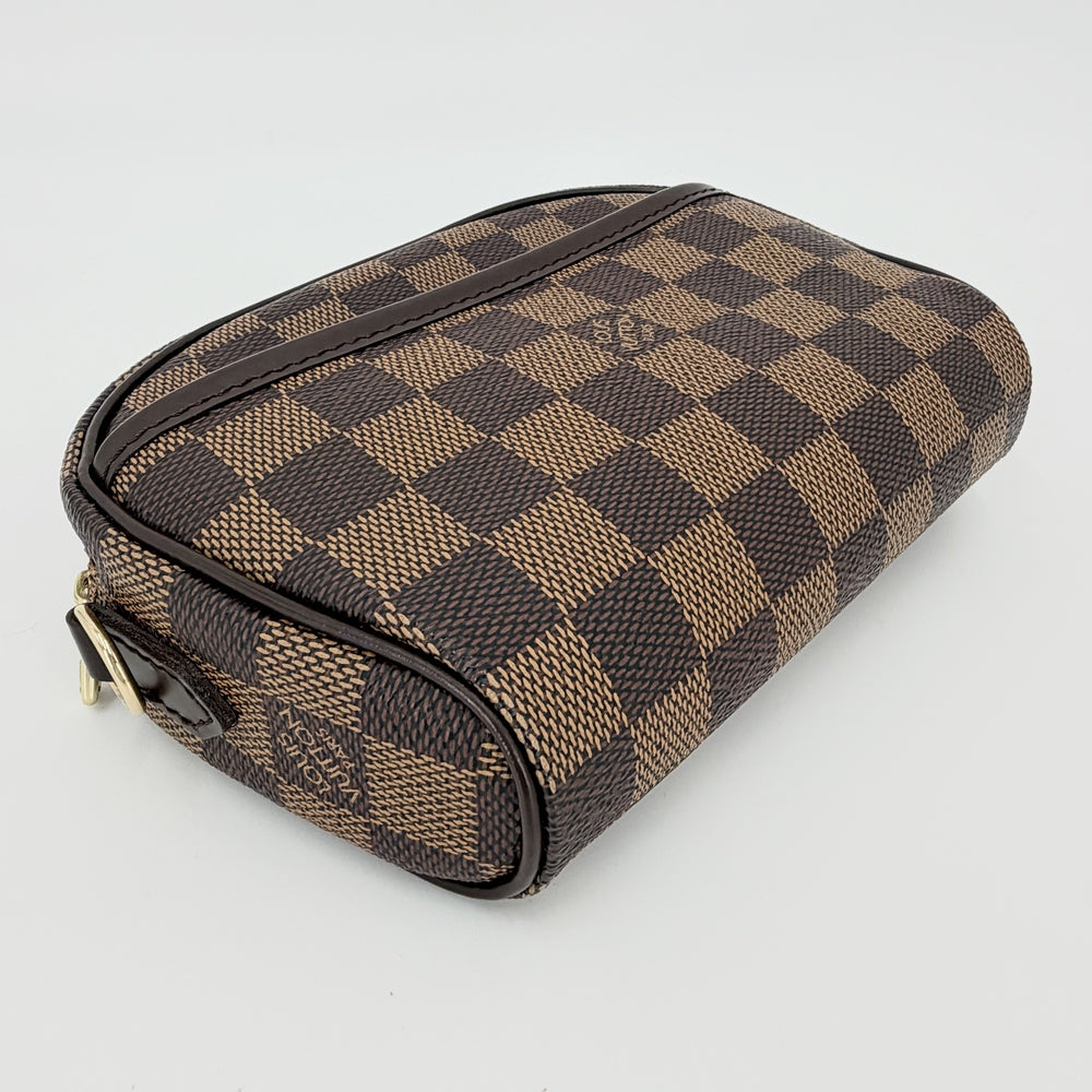 LOUIS VUITTON ルイヴィトン ショルダーバッグ ポシェットイパネマ N51296 ダミエキャンバス ブラウン 茶 ゴールド金具 レディース【中古品】