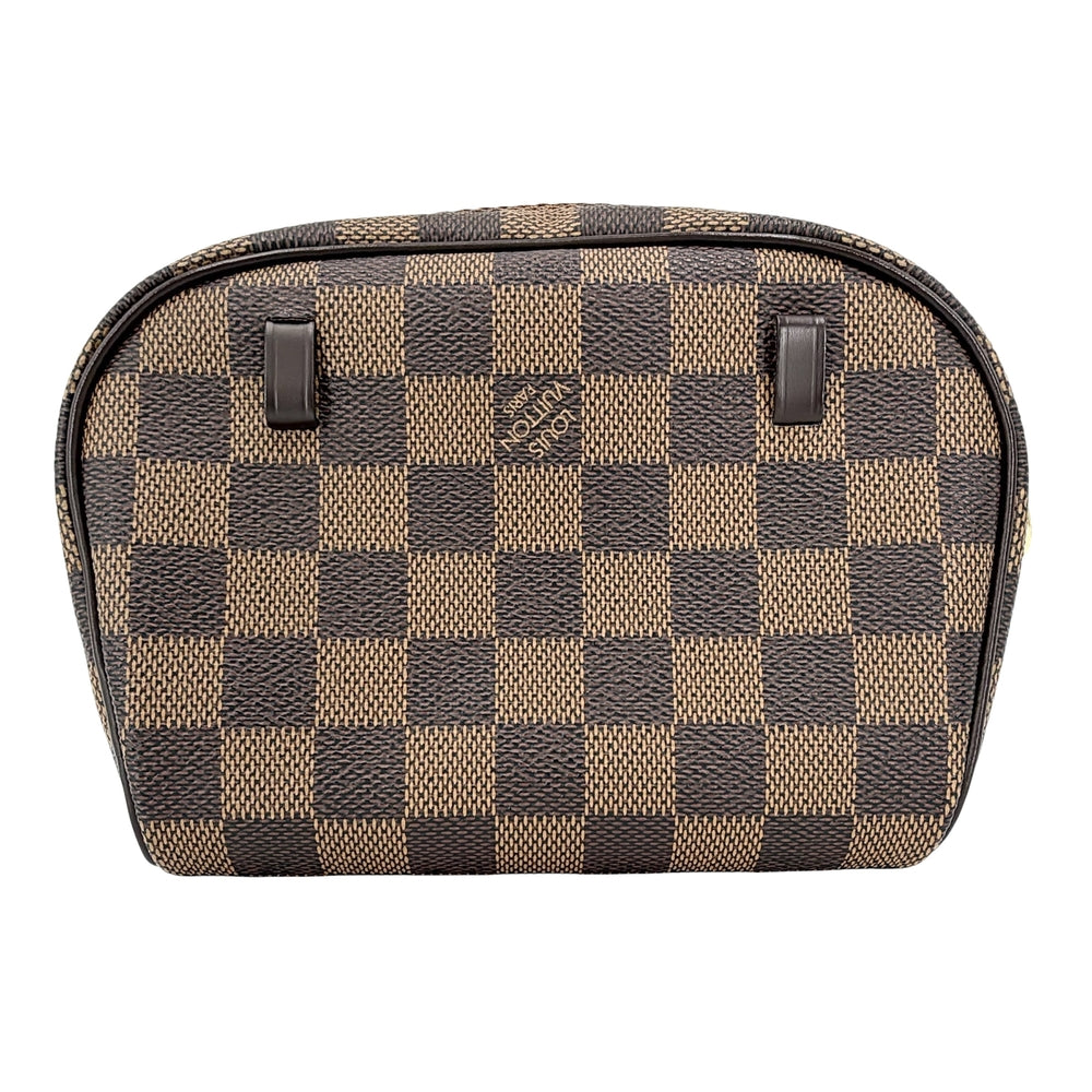 LOUIS VUITTON ルイヴィトン ショルダーバッグ ポシェットイパネマ N51296 ダミエキャンバス ブラウン 茶 ゴールド金具 レディース【中古品】