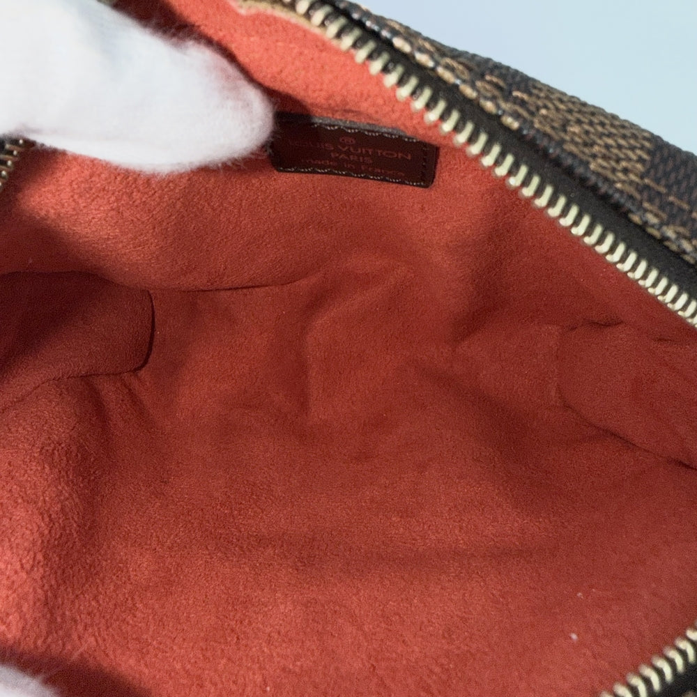 LOUIS VUITTON ルイヴィトン ショルダーバッグ ポシェットイパネマ N51296 ダミエキャンバス ブラウン 茶 ゴールド金具 レディース【中古品】
