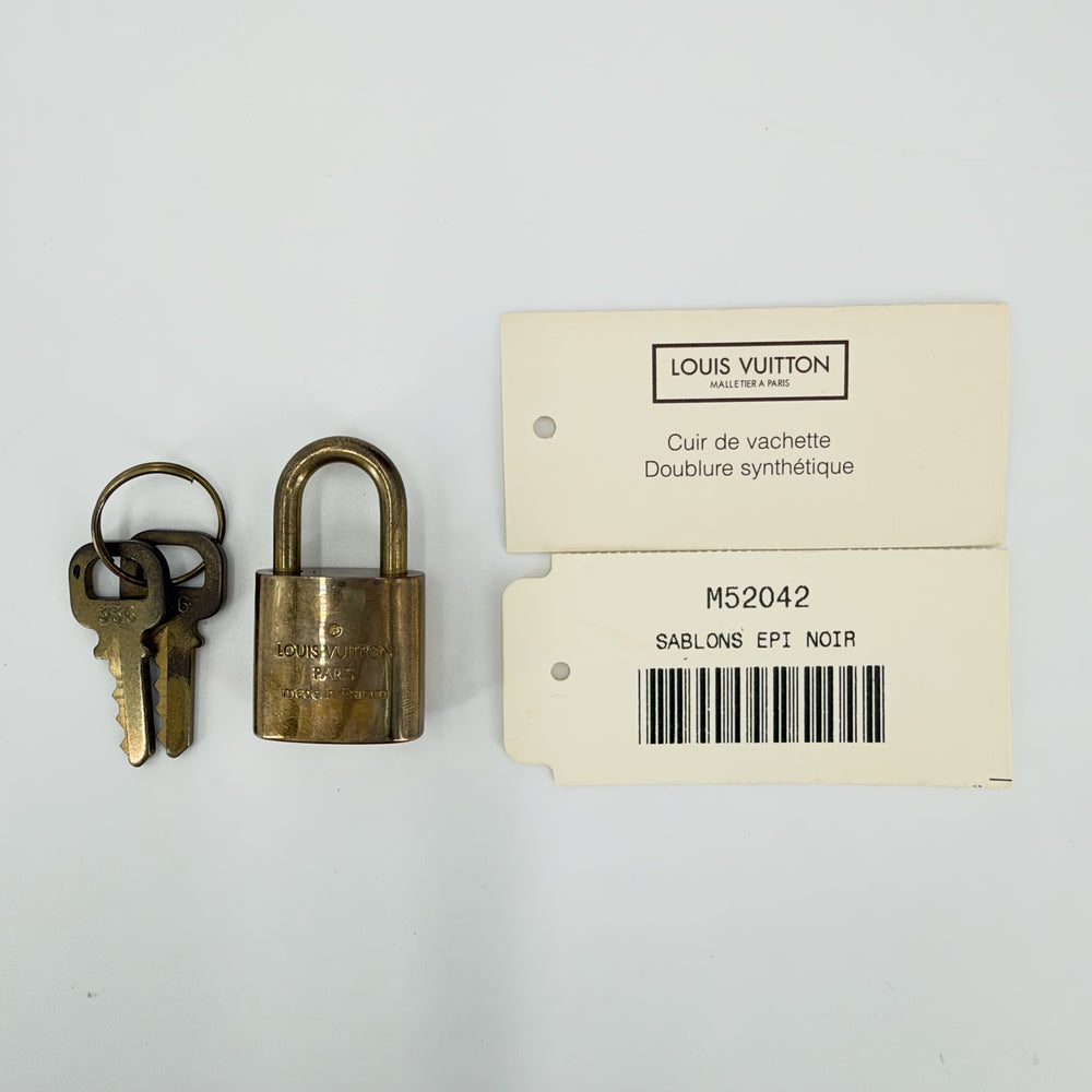 LOUIS VUITTON ルイヴィトン ハンドバッグ サブロン M52042 エピレザー ブラック 黒 ゴールド金具 レディース【中古品】