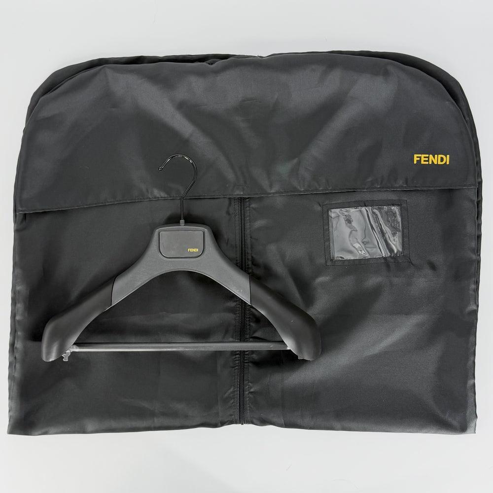 FENDI フェンディ ポンチョ ファー 40 ブラック 黒 カシミヤ ファー【中古品】