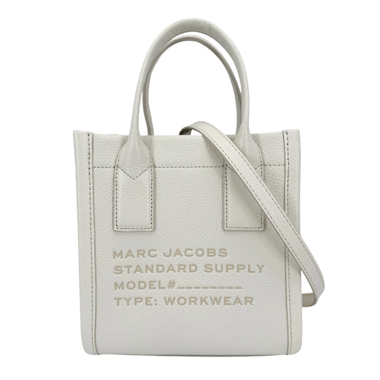 MARC JACOBS マークジェイコブス 2WAY STANDARD SUPPLY レザー ホワイト 白 シルバー金具 レディース【中古品】