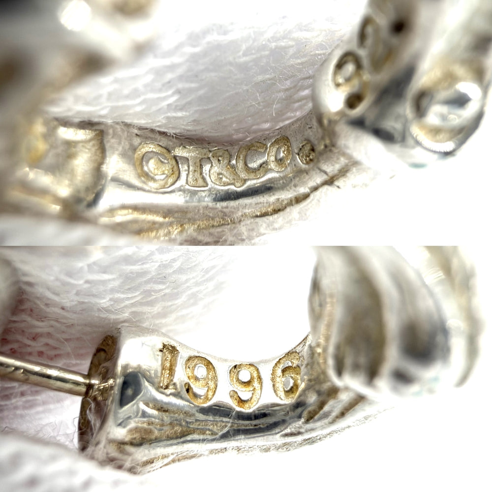 TIFFANY&Co. ティファニー ピアス バンブー フープ ジュエリー アクセサリー シルバー925 レディース 約6.2g【中古品】