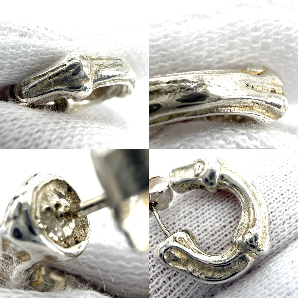TIFFANY&Co. ティファニー ピアス バンブー フープ ジュエリー アクセサリー シルバー925 レディース 約6.2g【中古品】