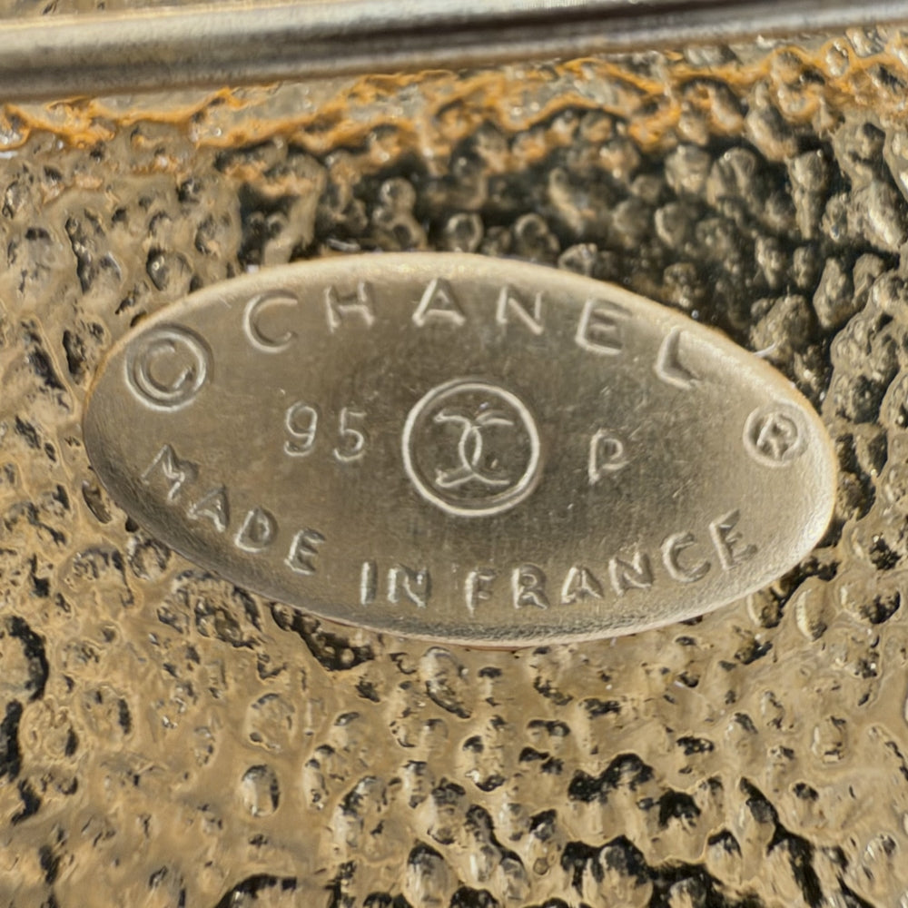 CHANEL シャネル ブローチ ココマーク ハート アクセサリー GP フェイクパール 95P レディース 約20.9g 1995年【中古品】
