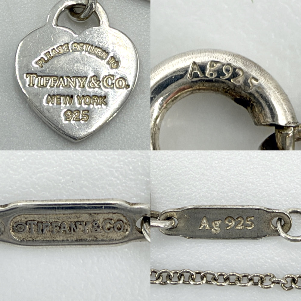 TIFFANY&Co. ティファニー ネックレス ダブルハート ジュエリー アクセサリー シルバー925 レディース 約3.0g【中古品】