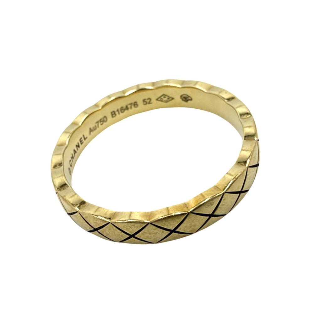 CHANEL シャネル 指輪 ココクラッシュ ミニ ジュエリー アクセサリー 18金YG Au750 サイズ52 K18イエローゴールド 約11号 J11794 レディース 約4.0g【中古品】