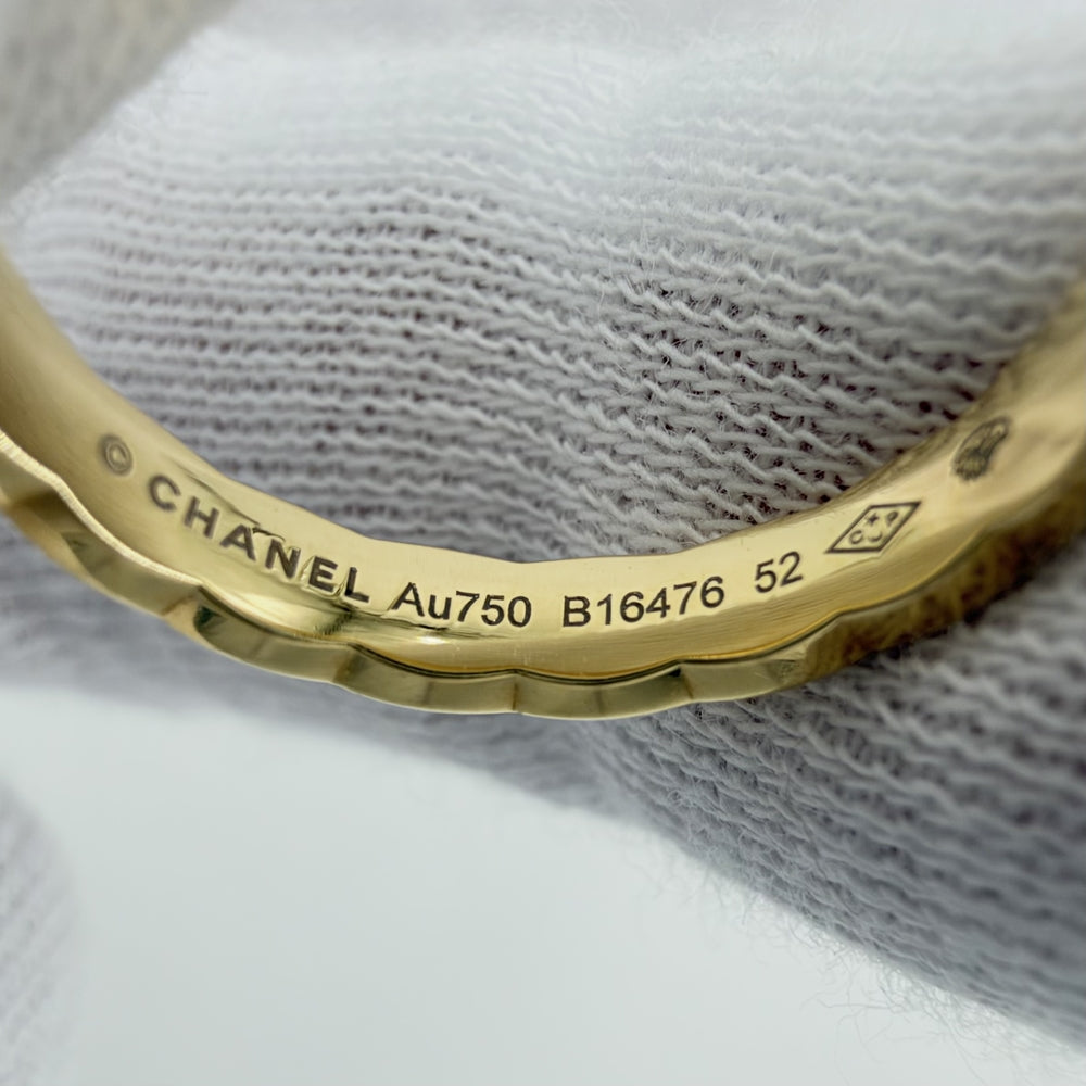 CHANEL シャネル 指輪 ココクラッシュ ミニ ジュエリー アクセサリー 18金YG Au750 サイズ52 K18イエローゴールド 約11号 J11794 レディース 約4.0g【中古品】