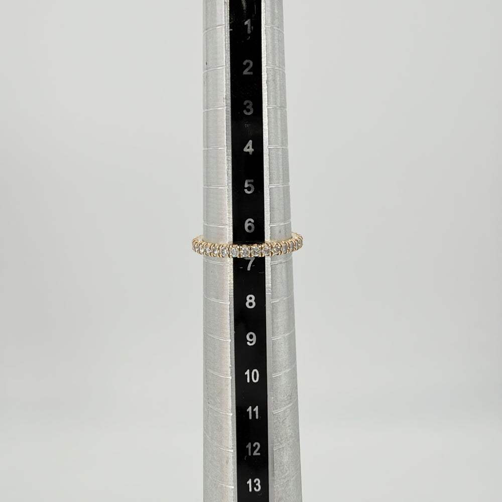 CARTIER カルティエ 指輪 エタンセル フルエタニティ ジュエリー アクセサリー 47サイズ 18金 Au750 K18ピンクゴールド ダイヤモンド 約7号 レディース 約1.7g【中古品】