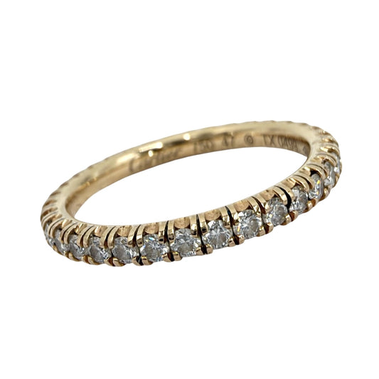 CARTIER カルティエ 指輪 エタンセル フルエタニティ ジュエリー アクセサリー 47サイズ 18金 Au750 K18ピンクゴールド ダイヤモンド 約7号 レディース 約1.7g【中古品】