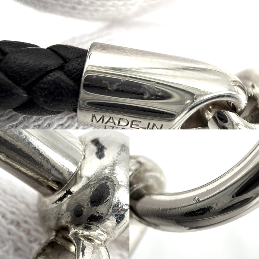 HERMES エルメス ブレスレット グレナン アクセサリー レザー メタル メンズ 約11.8g【中古品】
