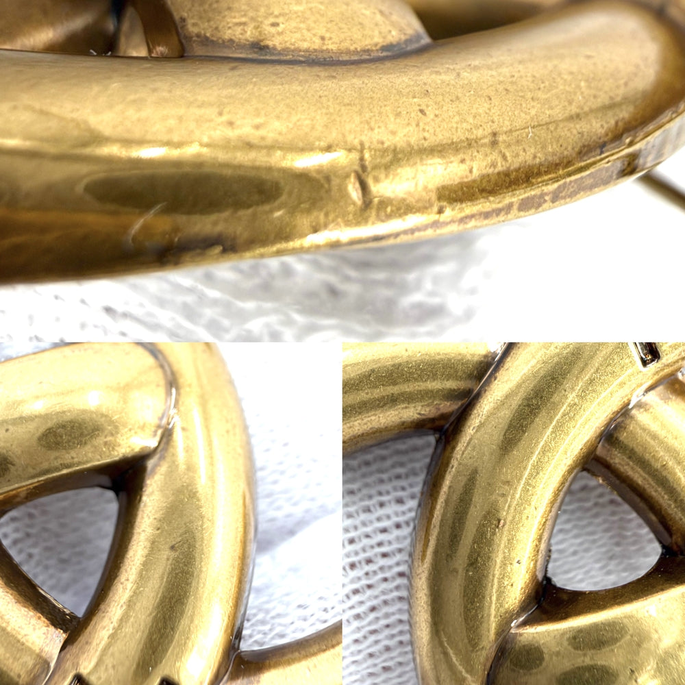 CHANEL シャネル ブローチ ココマーク ターンロックデザイン アクセサリー GP B21K レディース 約9.8g 2021年【中古品】
