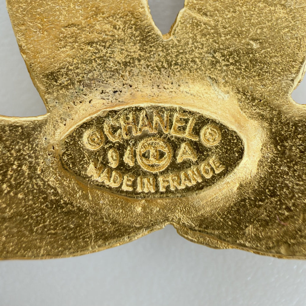 CHANEL シャネル ブローチ ココマーク ひし形 ヴィンテージ アクセサリー GP 94A レディース 約29.0g 1994年【中古品】