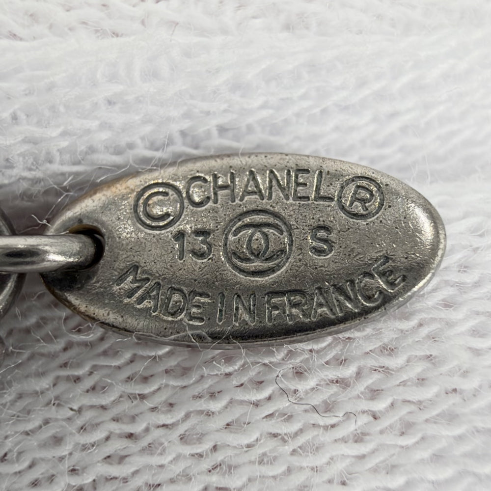CHANEL シャネル ネックレス ココマーク スウィングパール アクセサリー メタル フェイクパール 13S レディース 約10.8g 2013年【中古品】