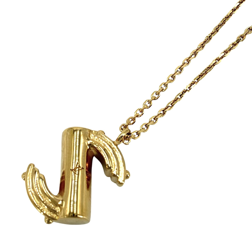 LOUIS VUITTON ルイヴィトン ネックレス LV＆ME Sモチーフ アクセサリー メタル M61074 レディース 約8.9g【中古品】