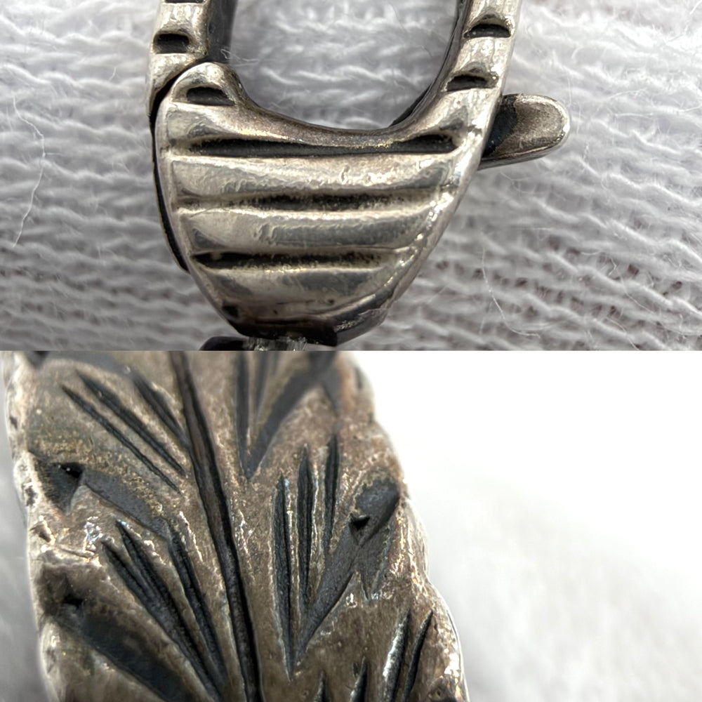 GUCCI グッチ ネックレス インターロッキングG アラベスク アクセサリー シルバー925 メンズ 約18.2g【中古品】