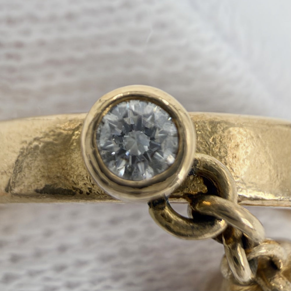 CARTIER カルティエ 指輪 ベビートリニティ ドロップボール リング スウィング 18金 Au750 48サイズ ジュエリー アクセサリー K18イエローゴールド K18ピンクゴールド K18ホワイトゴールド ダイヤモンド 約7.5号 レディース 約5.3g【中古品】