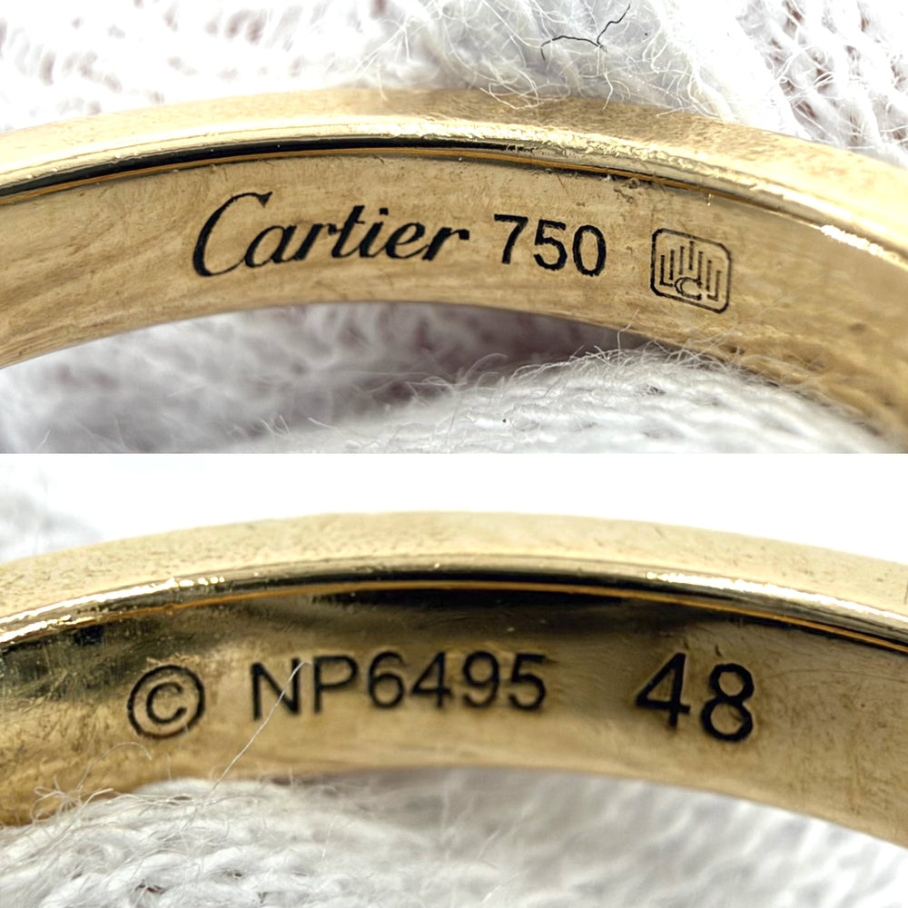 CARTIER カルティエ 指輪 ベビートリニティ ドロップボール リング スウィング 18金 Au750 48サイズ ジュエリー アクセサリー K18イエローゴールド K18ピンクゴールド K18ホワイトゴールド ダイヤモンド 約7.5号 レディース 約5.3g【中古品】