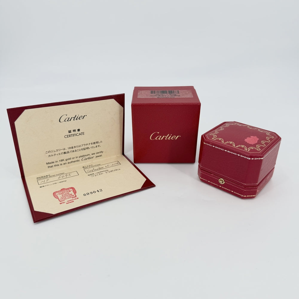 CARTIER カルティエ 指輪 ベビートリニティ ドロップボール リング スウィング 18金 Au750 48サイズ ジュエリー アクセサリー K18イエローゴールド K18ピンクゴールド K18ホワイトゴールド ダイヤモンド 約7.5号 レディース 約5.3g【中古品】