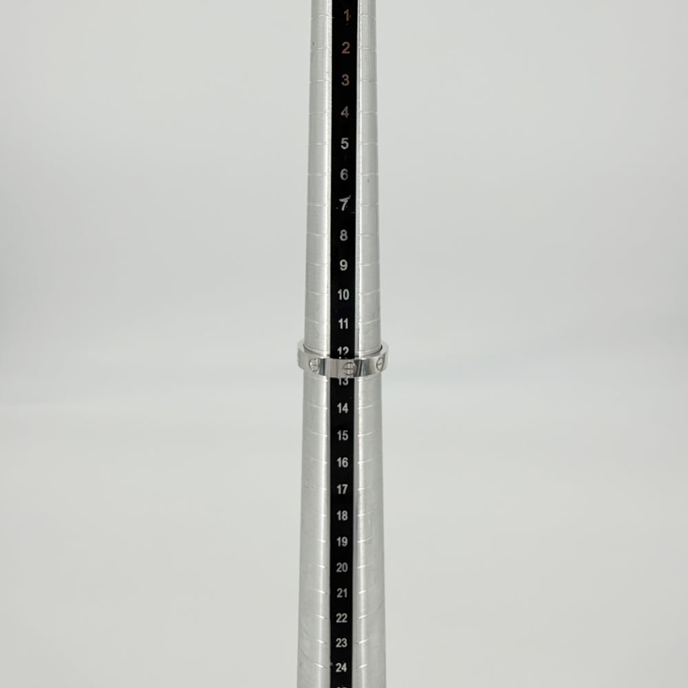 CARTIER カルティエ 指輪 ミニラブリング ジュエリー アクセサリー K18WG Au750 53サイズ K18ホワイトゴールド ダイヤモンド 約12.5号 B4050553 レディース 約5.0g【中古品】