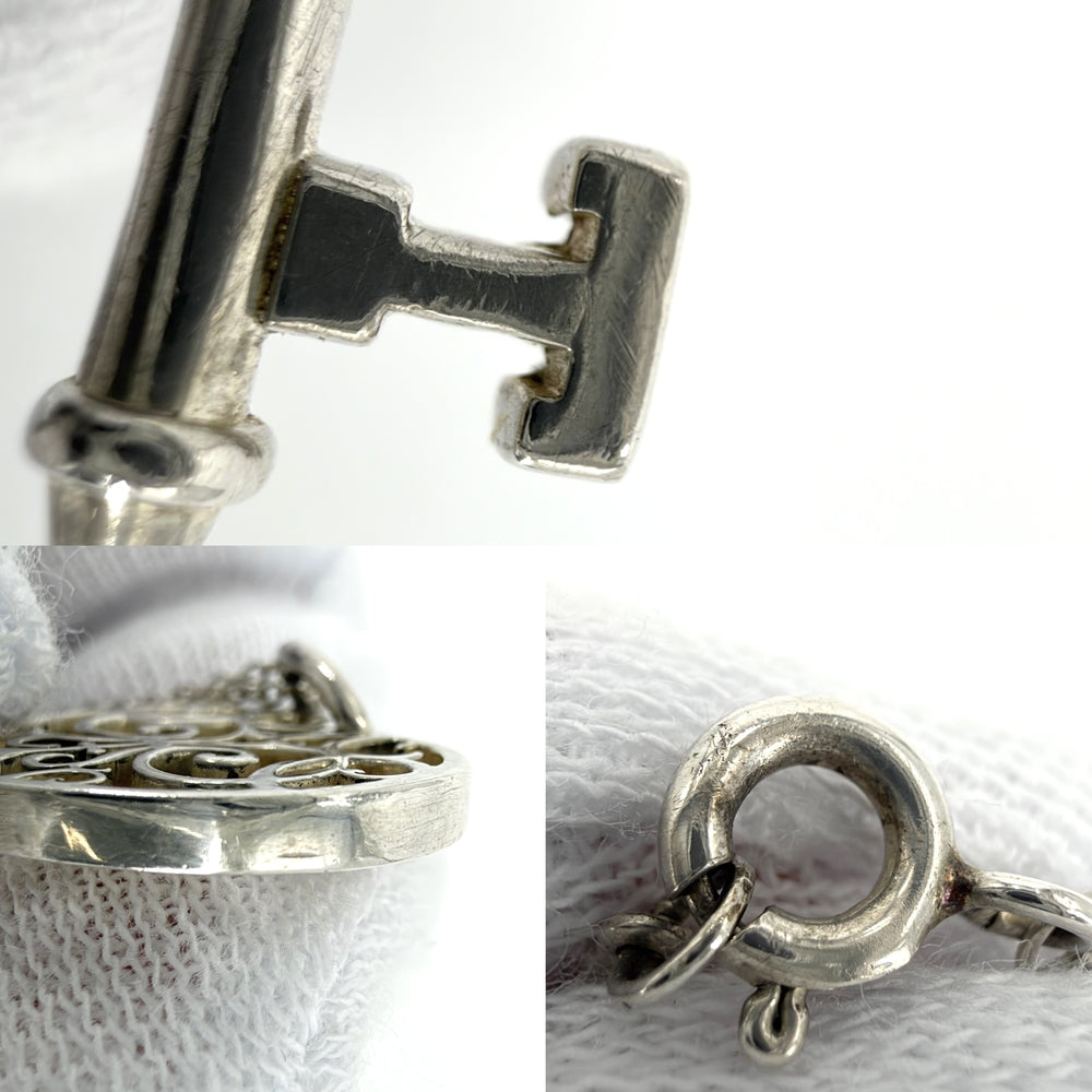 TIFFANY&Co. ティファニー ネックレス エンチャント ハート キー アクセサリー ジュエリー シルバー925 レディース 約4.6g【中古品】