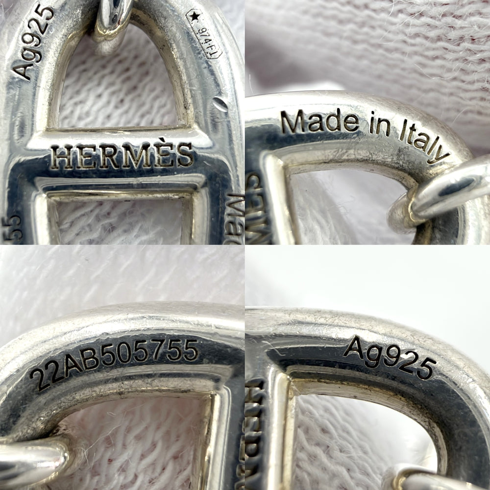 HERMES エルメス ネックレス ファランドール ロングネックレス シルバー アクセサリー ジュエリー シルバー925 ユニセックス 約70.8g【中古品】
