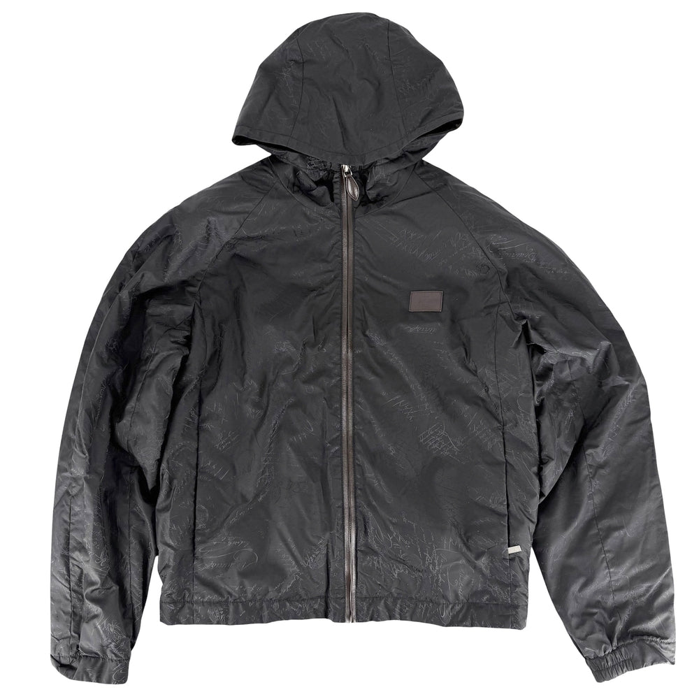 Berluti ベルルッティ アウター スクリット B-Way アパレル 服 46 ブラック 黒 秋 冬 ナイロン メンズ【中古品】