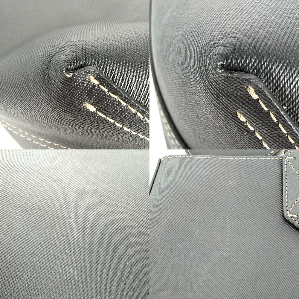 GUCCI グッチ トートバッグ リバーシブル ハンドバッグ かばん 鞄 372613 GGスプリームキャンバス レザー ブラウン 茶 ブラック 黒 レディース【中古品】