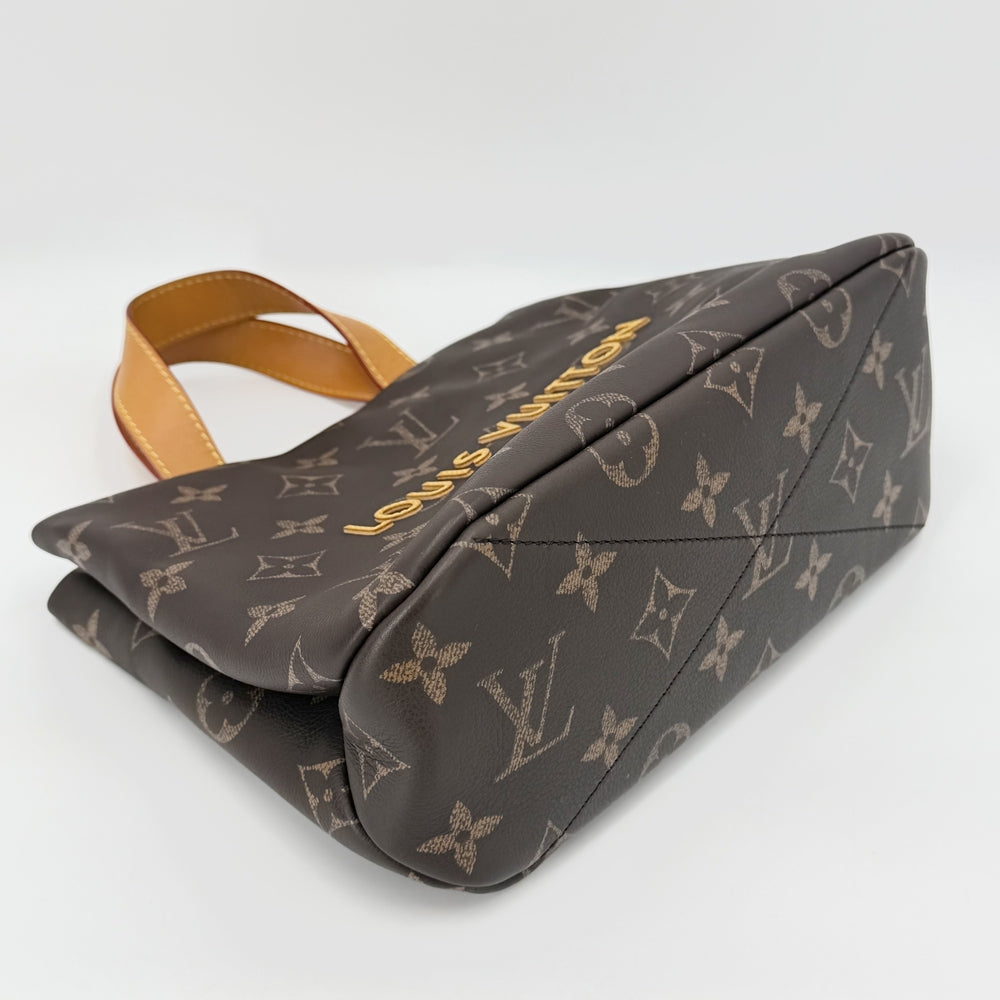 LOUIS VUITTON ルイヴィトン 2WAY モノグラム ハンドバッグ ショルダーバッグ ショッピングバッグ M27019 モノグラムキャンバス ブラウン 茶 ゴールド金具 レディース【中古品】