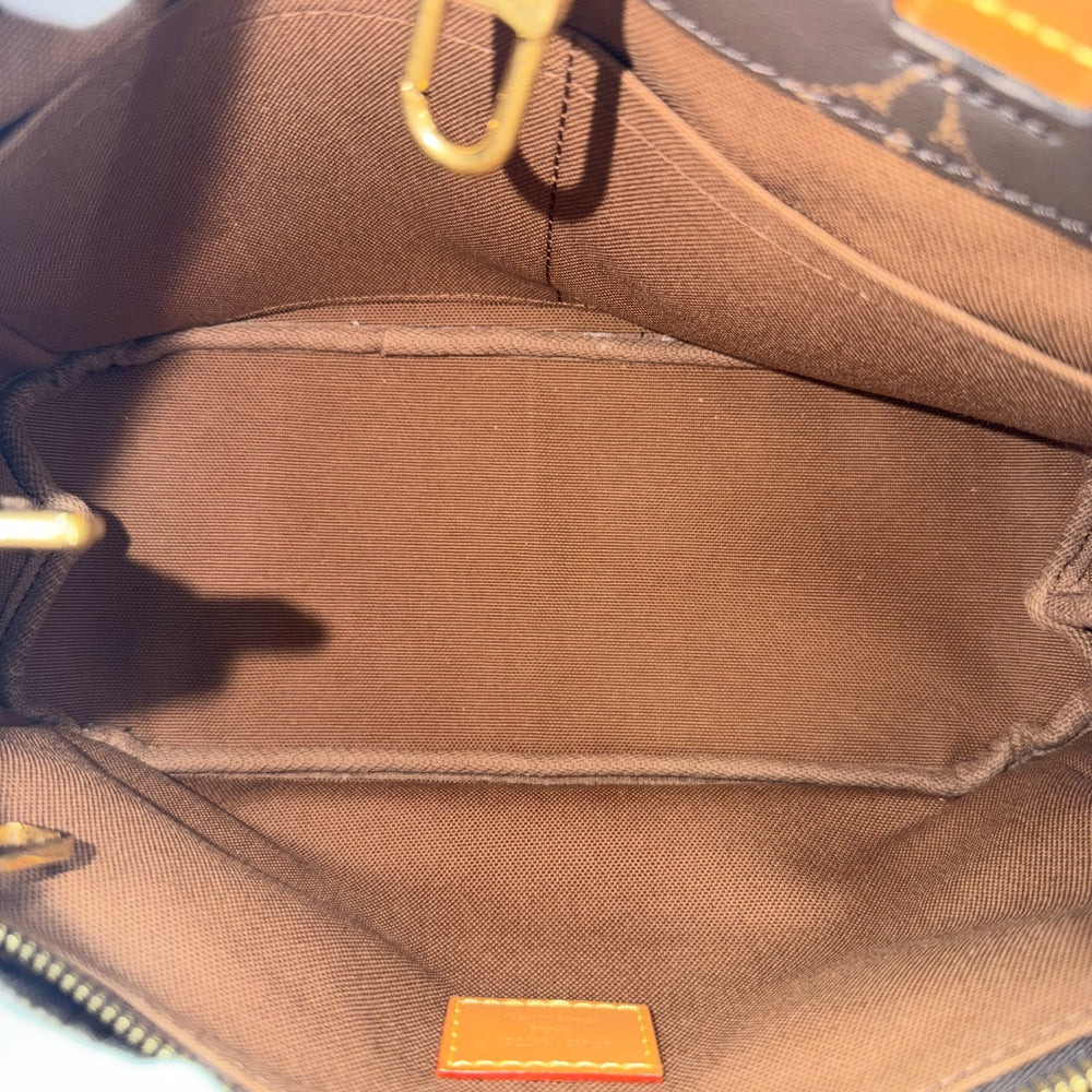 LOUIS VUITTON ルイヴィトン 2WAY モノグラム ハンドバッグ ショルダーバッグ ショッピングバッグ M27019 モノグラムキャンバス ブラウン 茶 ゴールド金具 レディース【中古品】