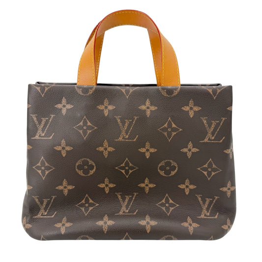 LOUIS VUITTON ルイヴィトン 2WAY モノグラム ハンドバッグ ショルダーバッグ ショッピングバッグ M27019 モノグラムキャンバス ブラウン 茶 ゴールド金具 レディース【中古品】