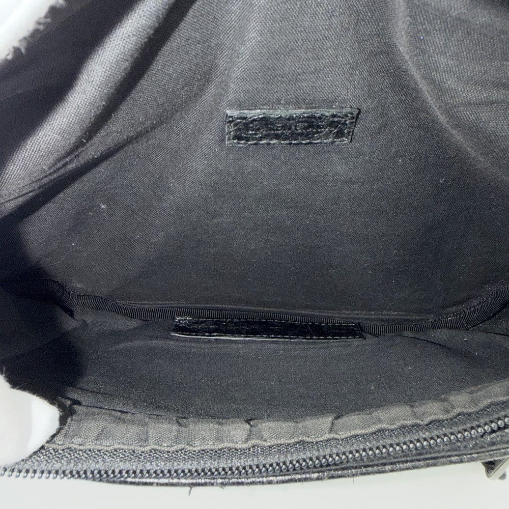 BALENCIAGA バレンシアガ ウエストバッグ エクスプローラー グラフィティ 529550 カーフ ブラック 黒 マルチカラー シルバー金具 メンズ【中古品】