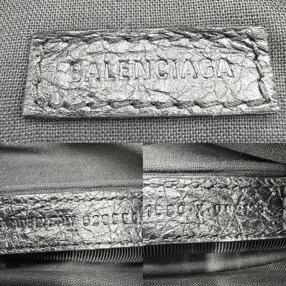 BALENCIAGA バレンシアガ ウエストバッグ エクスプローラー グラフィティ 529550 カーフ ブラック 黒 マルチカラー シルバー金具 メンズ【中古品】