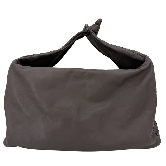 BOTTEGAVENETA ボッテガヴェネタ ハンドバッグ イントレチャート ワンショルダー レザー ブラウン 茶 ブラック金具 ユニセックス【中古品】