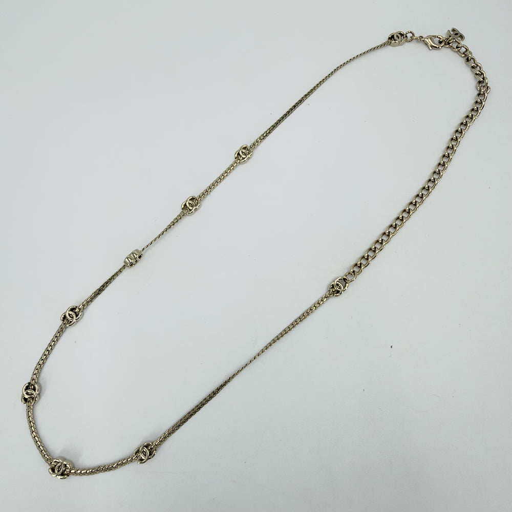 CHANEL シャネル ネックレス ココマーク チョーカー A24B レディース 約14.5g 2024年【中古品】
