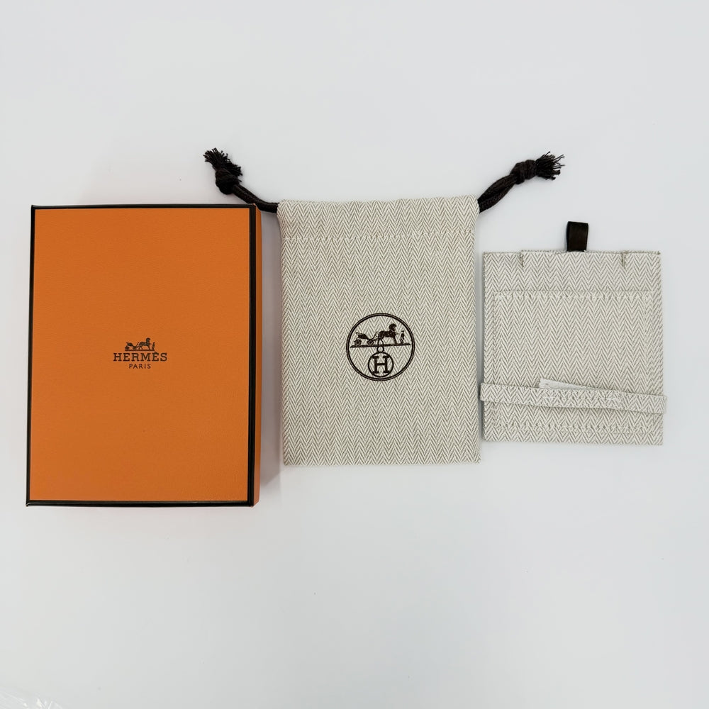HERMES エルメス ネックレス メダイユ ホースインバンダナ ペンダント ジュエリー アクセサリー メタル ゴールド ブルー 青 レディース 約19.1g【中古品】
