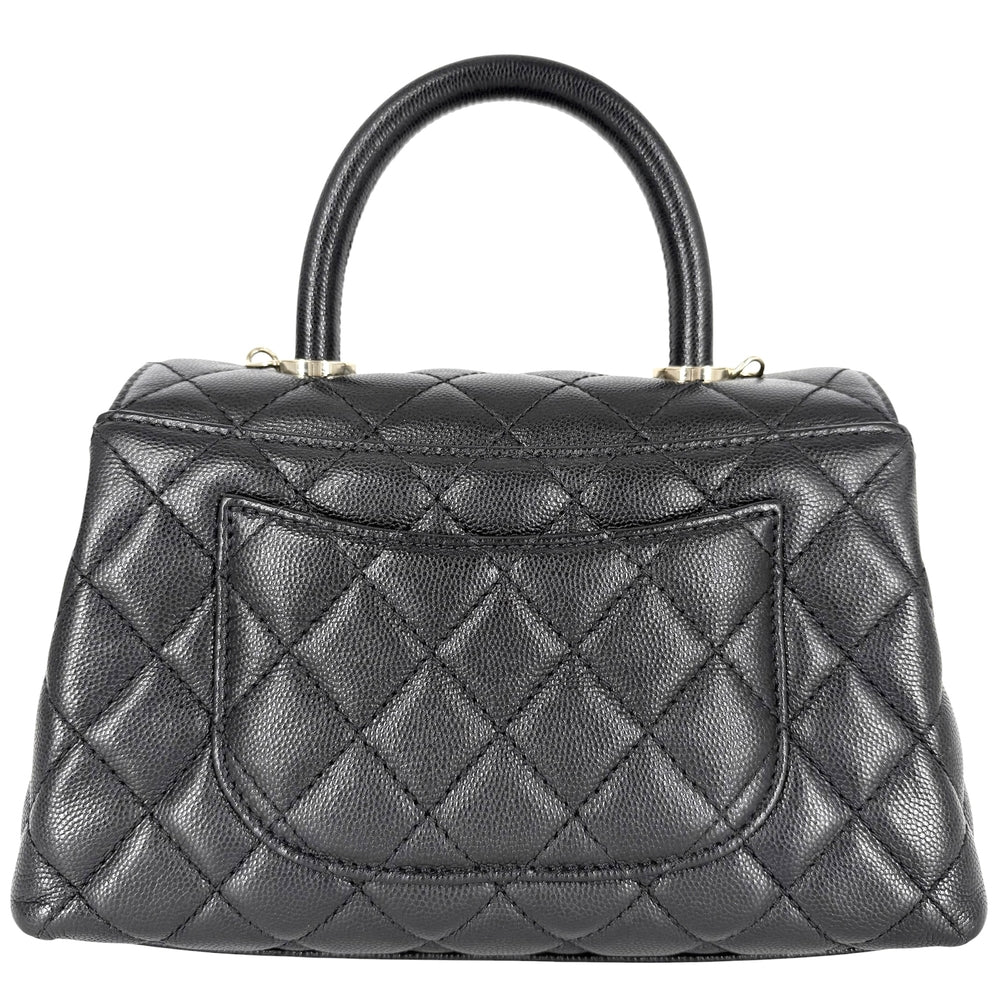 CHANEL シャネル 2WAY マトラッセ ココハンドル ハンドバッグ ショルダーバッグ チェーンショルダー ターンロック A92990 キャビアスキン ブラック 黒 ゴールド金具 レディース【中古品】