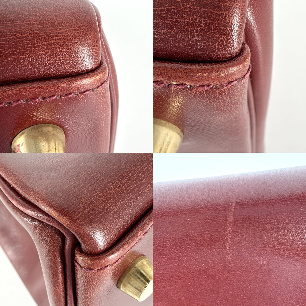 HERMES エルメス 2WAY ケリー32 ショルダーバッグ ハンドバッグ 内縫い 鞄 かばん □E刻印 レザー ワインレッド ゴールド金具 レディース 2001年【中古品】