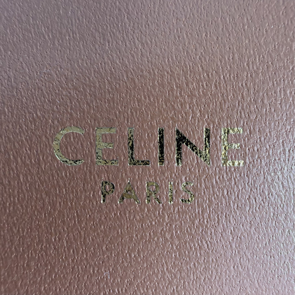 CELINE セリーヌ ショルダーバッグ ティーン トリオンフ 188882BZ4 PVC レザー ホワイト 白 ブラウン 茶 ゴールド金具 レディース【中古品】