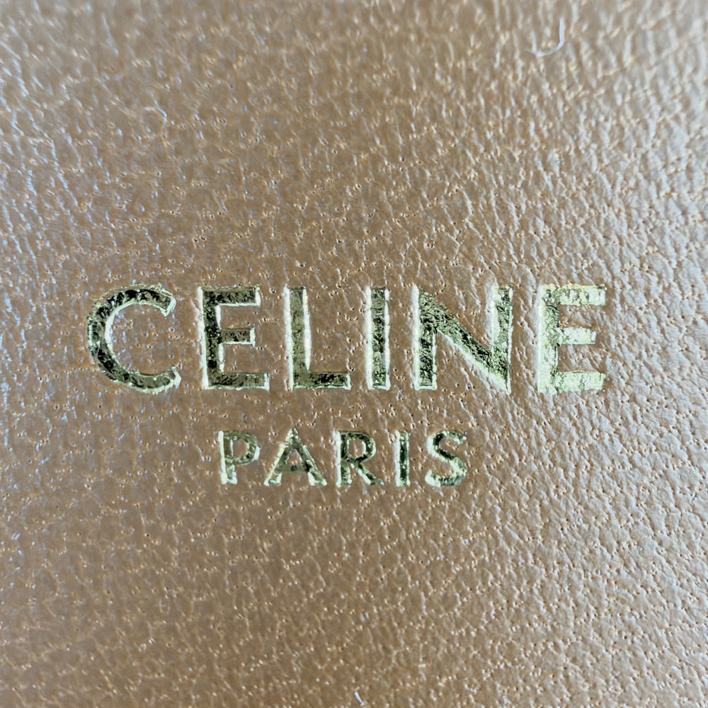 CELINE セリーヌ ショルダーバッグ ティーン トリオンフ 188882BZ4 PVC レザー ブラウン 茶 ゴールド金具 レディース【中古品】