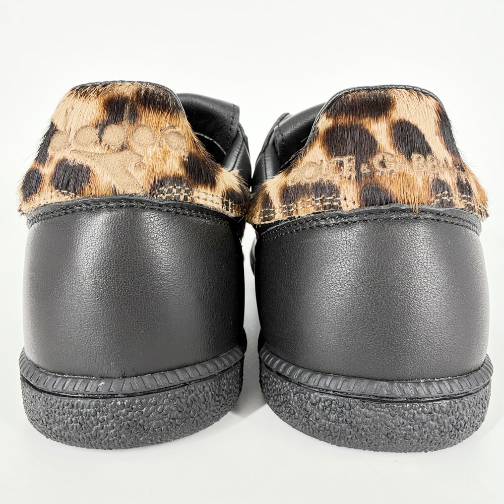 DOLCE&GABBANA ドルチェアンドガッバーナ スニーカー Brasil ディアドラ ドルガバ レオパード レザー ブラック 黒 レオパード メンズ【中古品】