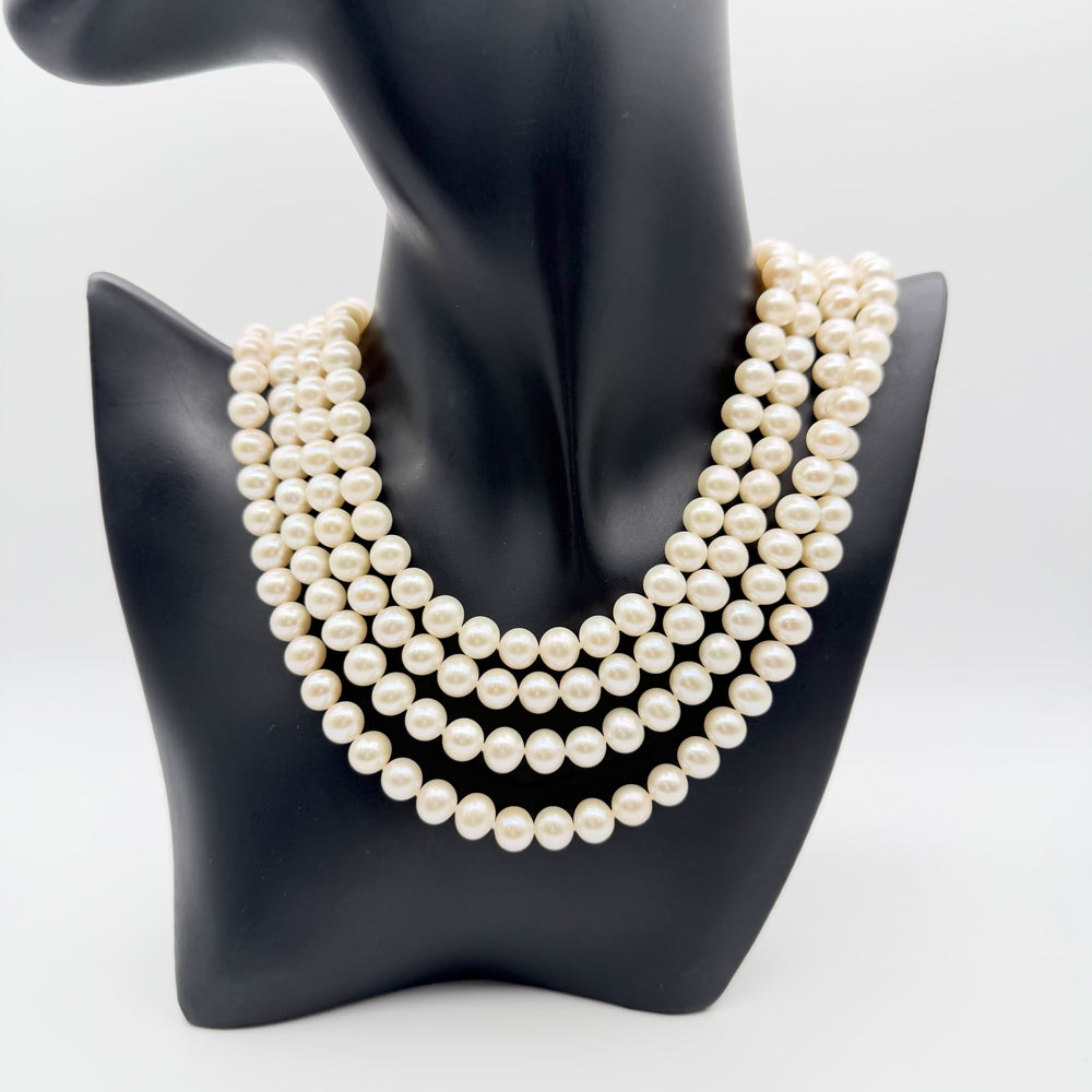 TIFFANY&Co. ティファニー ネックレス パールネックレス ロングネックレス ジュエリー アクセサリー シルバー925 真珠 パール レディース【中古品】