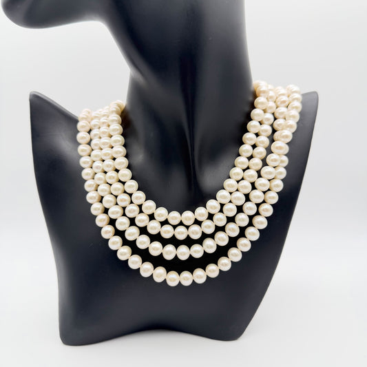 TIFFANY&Co. ティファニー ネックレス パールネックレス ロングネックレス ジュエリー アクセサリー シルバー925 真珠 パール レディース【中古品】