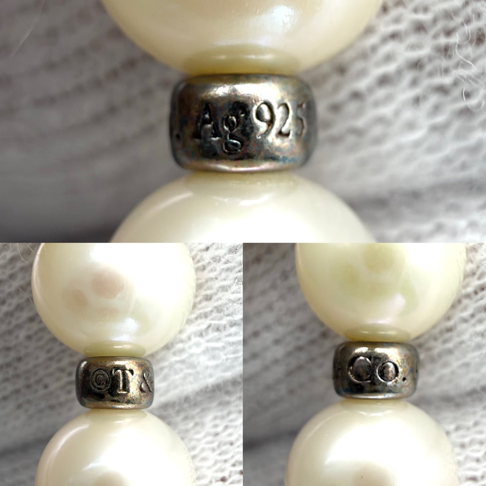 TIFFANY&Co. ティファニー ネックレス パールネックレス ロングネックレス ジュエリー アクセサリー シルバー925 真珠 パール レディース【中古品】
