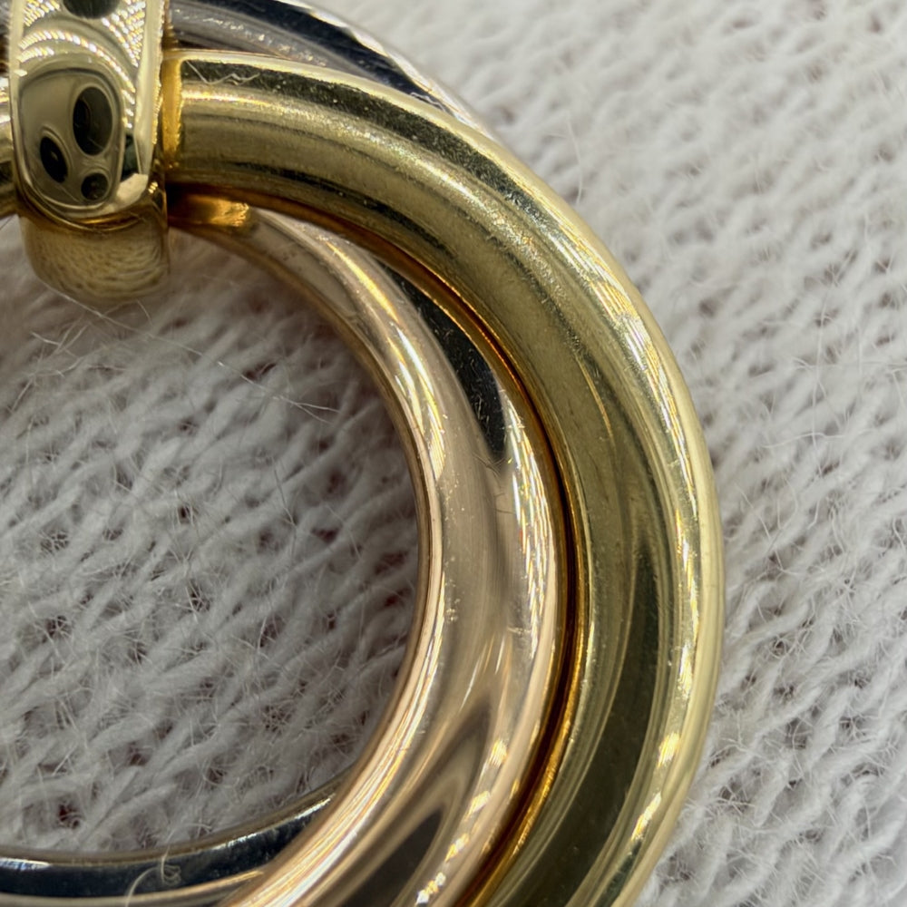 CARTIER カルティエ ネックレス トリニティ ジュエリー ペンダント アクセサリー Au750 18金 K18イエローゴールド K18ピンクゴールド K18ホワイトゴールド レディース 約5.4g【中古品】