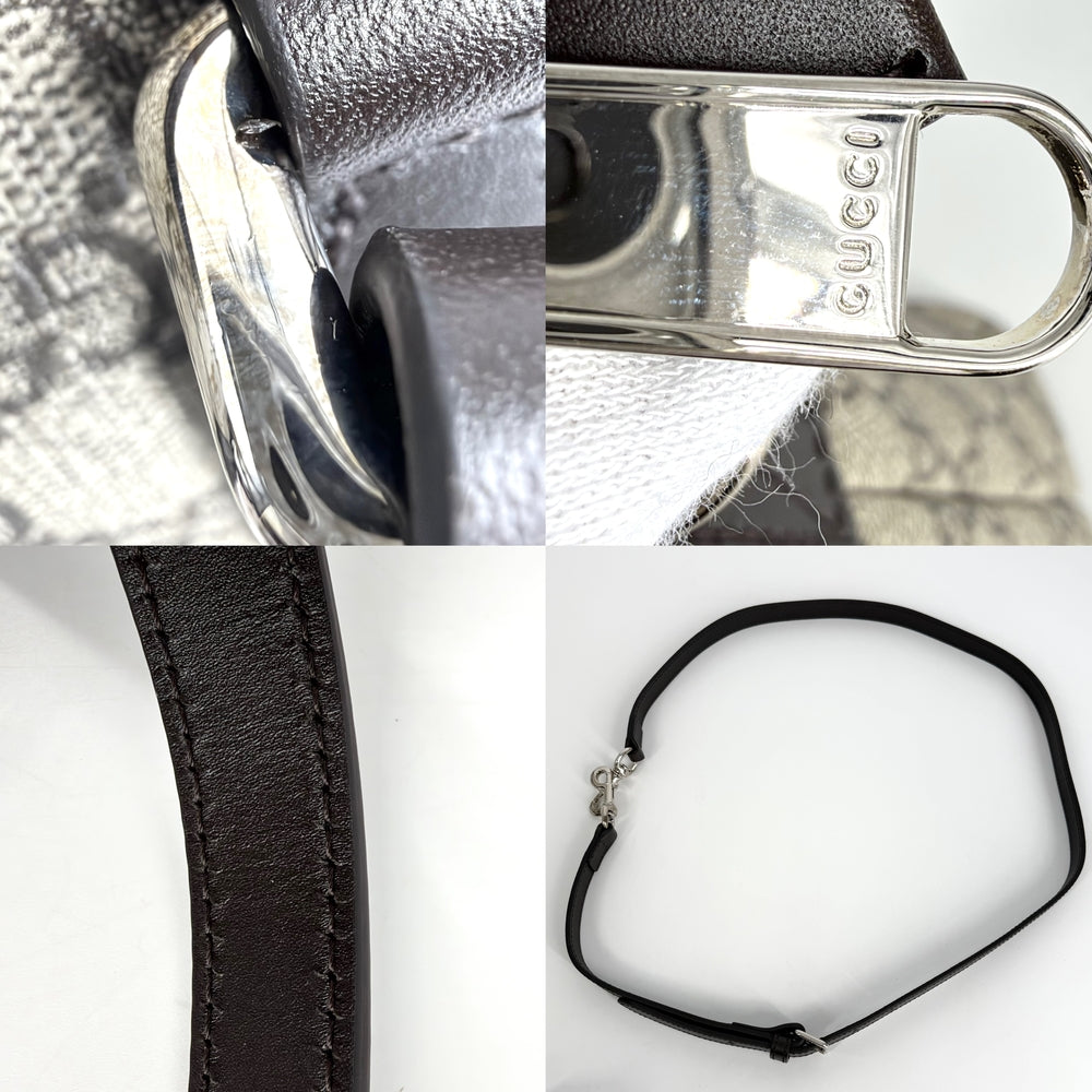GUCCI グッチ 2WAY ハンドバッグ ショルダーバッグ 429019 GGスプリームキャンバス レザー ベージュ ブラウン 茶 シルバー金具 レディース【中古品】