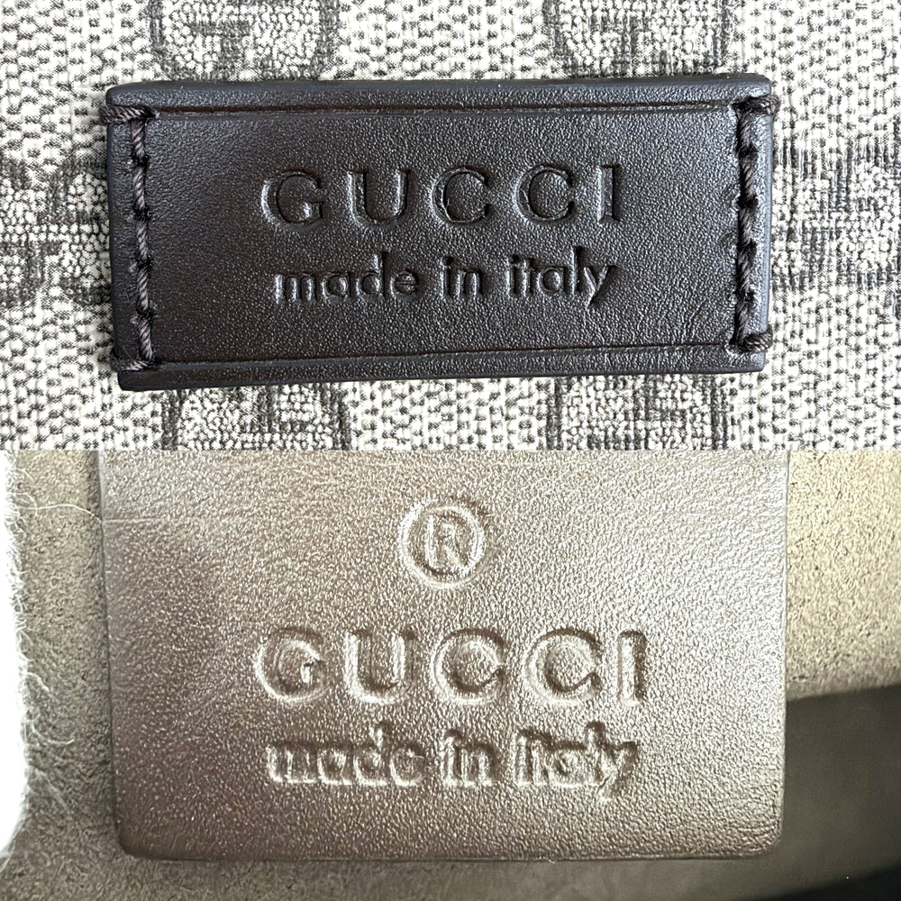 GUCCI グッチ 2WAY ハンドバッグ ショルダーバッグ 429019 GGスプリームキャンバス レザー ベージュ ブラウン 茶 シルバー金具 レディース【中古品】