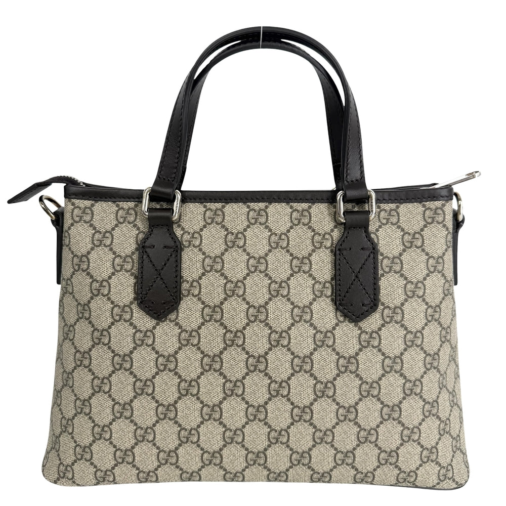 GUCCI グッチ 2WAY ハンドバッグ ショルダーバッグ 429019 GGスプリームキャンバス レザー ベージュ ブラウン 茶 シルバー金具 レディース【中古品】