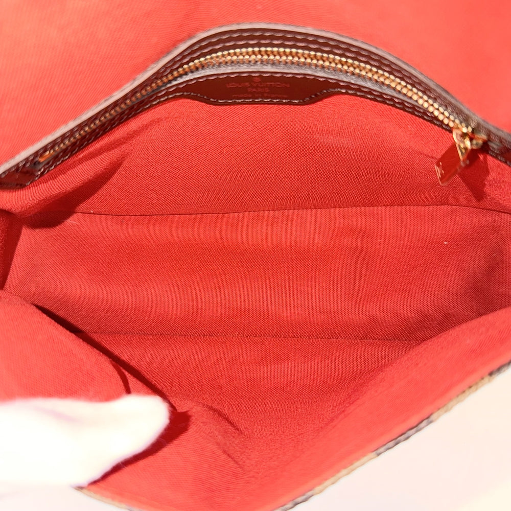 LOUIS VUITTON ルイヴィトン ハンドバッグ ミニ・ルーピング スペシャルオーダー M51148 ダミエキャンバス ブラウン 茶 レディース【中古品】
