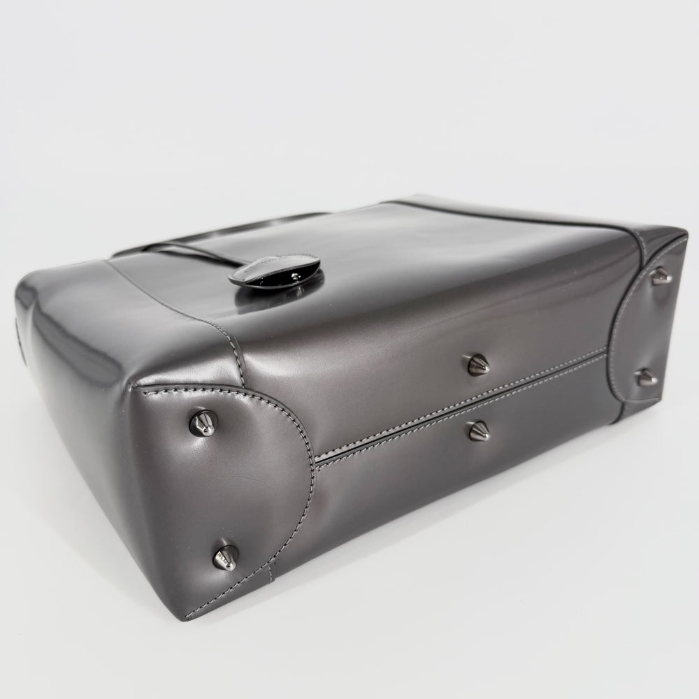 Christian Dior クリスチャンディオール ハンドバッグ マリスパール レザー ブラウン系 ガンメタル金具 レディース【中古品】